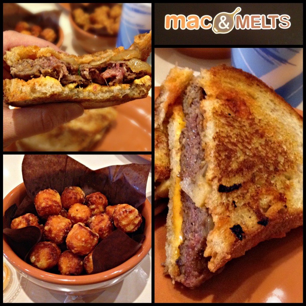 Mac and Melts Burger