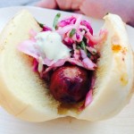 Housemade Hot Dog with Jalapeno Slaw from Brent Young and Sara Bigelow of the Meat Hook